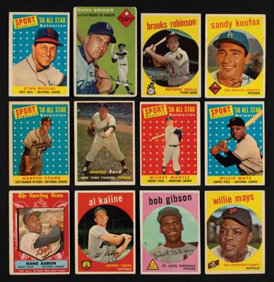 Lot #934 1939-1960 Play Ball, Bowman, Topps Baseball Shoebox Lot of (575) Cards - Image 2