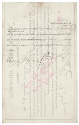 Lot #122 Jay Gould Document Signed - Image 2