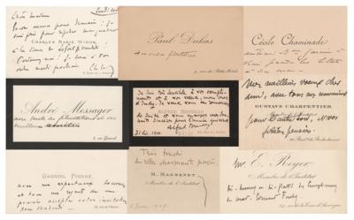 Lot #548 French Composers (9) Calling Cards