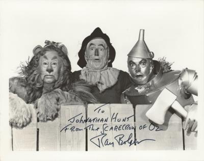 Lot #771 Wizard of Oz: Bolger and Haley Signed Photograph and Check - Image 1