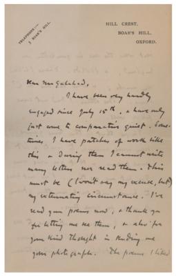 Lot #492 John Masefield Autograph Letter Signed - Image 1