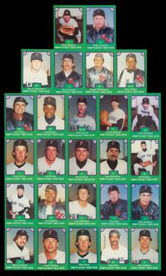 Lot #950 1984 TCMA Pawtucket Red Sox Complete Set with Signed Roger Clemens Card - Image 1