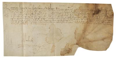 Lot #144 King Henry III Document Signed - Image 1