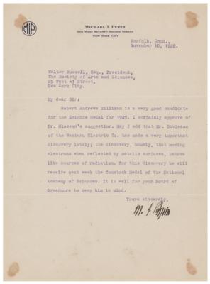 Lot #196 Michael Pupin Typed Letter Signed - Image 1