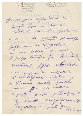 Lot #512 Giacomo Puccini Autograph Letter Signed - Image 2