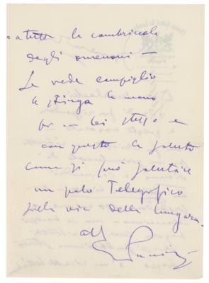 Lot #512 Giacomo Puccini Autograph Letter Signed - Image 4