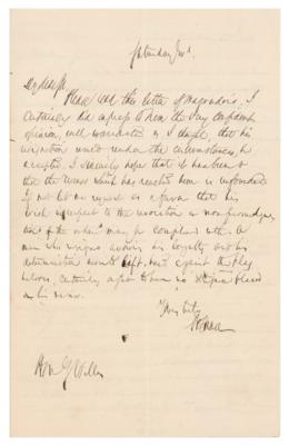 Lot #84 Salmon P. Chase Autograph Letter Signed