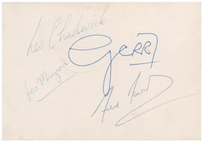 Lot #617 Gerry and the Pacemakers Signed Promo Card - Image 1