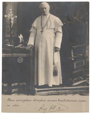 Lot #21 Pope Pius X Signed Photograph