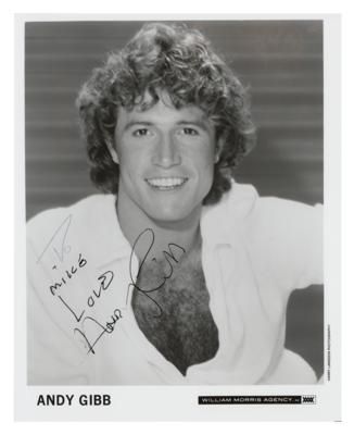 Lot #659 Andy Gibb Signed Photograph