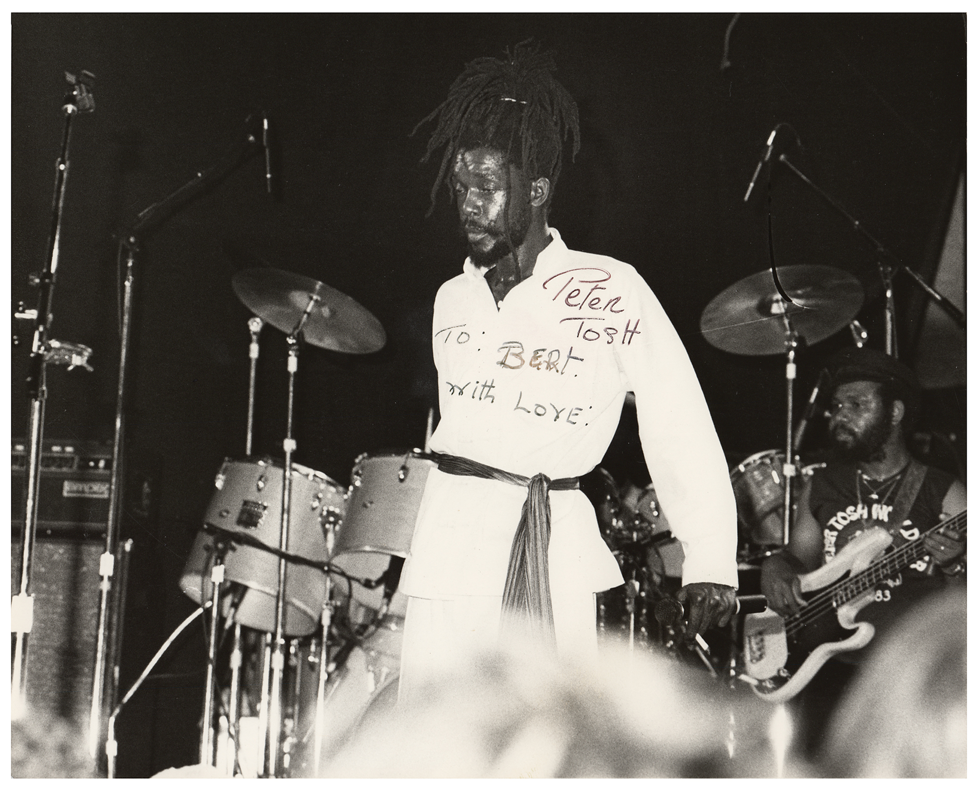 Lot #541 Peter Tosh Signed Photograph