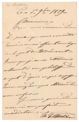Lot #511 Maria Malibran Autograph Letter Signed - Image 1