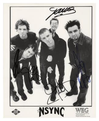 Lot #667 NSYNC Signed Photograph
