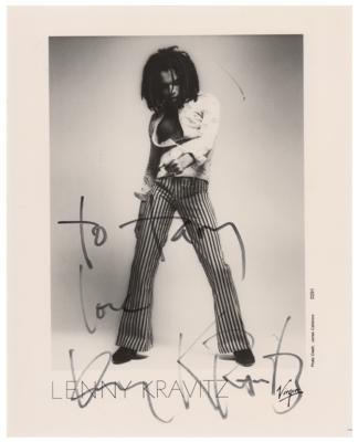 Lot #626 Lenny Kravitz Signed Photograph - Image 1