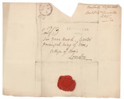 Lot #282 William Cornwallis Autograph Letter Signed - Image 2