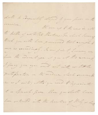 Lot #322 Francis Rawdon-Hastings Autograph Letter Signed - Image 2