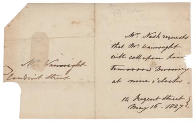 Lot #406 John Nash Autograph Letter Signed - Image 1