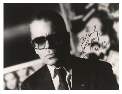 Lot #405 Karl Lagerfeld Signed Photograph