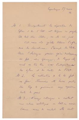 Lot #471 Georg Brandes Autograph Letter Signed - Image 1