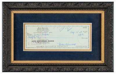 Lot #767 Three Stooges: Moe Howard Signed Check - Image 2