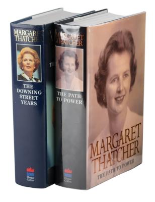 Lot #218 Margaret Thatcher (2) Signed Books