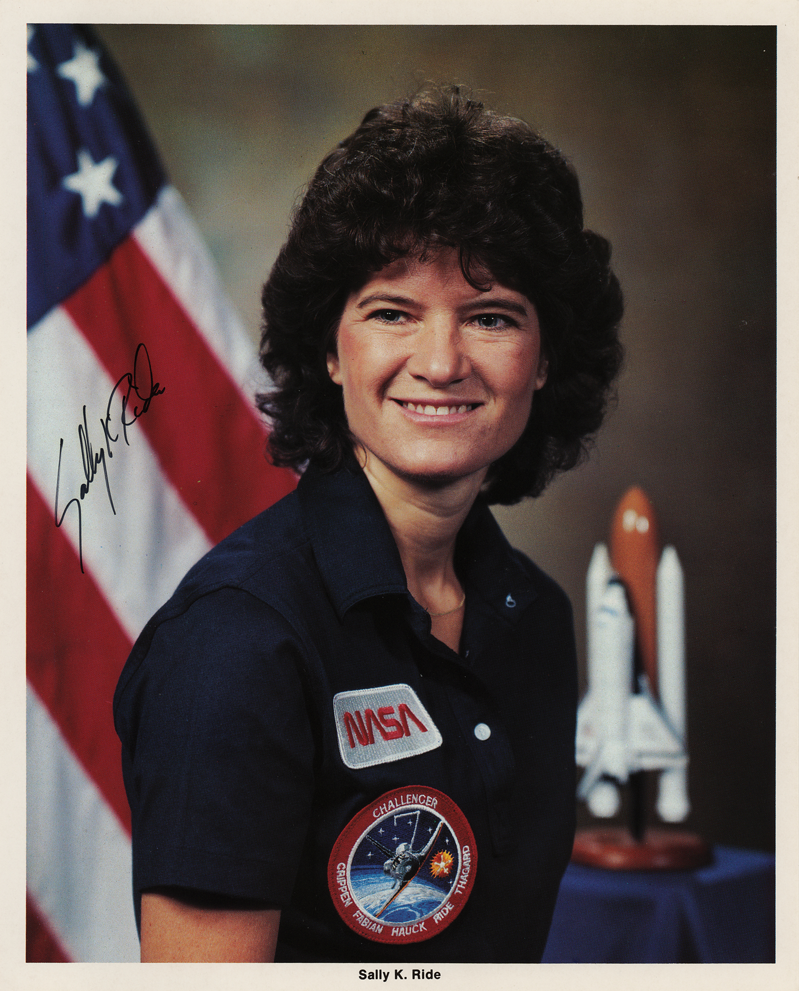 Lot #375 Sally Ride Signed Photograph