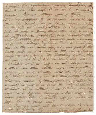 Lot #162 Harriet Martineau Partial Handwritten Manuscript - Image 2
