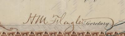 Lot #10 John D. Rockefeller and Henry M. Flagler Signed Stock Certificate - Image 4