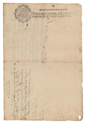Lot #147 King Philip IV of Spain Letter Signed - Image 3