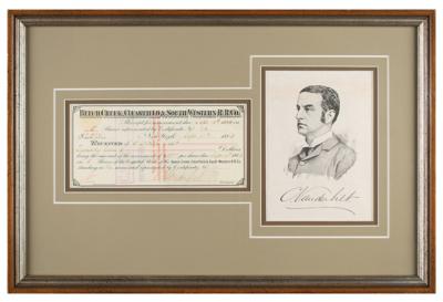 Lot #220 Cornelius Vanderbilt II Document Signed