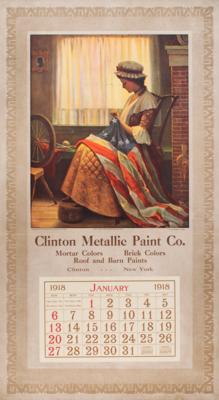 Lot #208 Betsy Ross 1918 'The First Stars and Stripes' Calendar