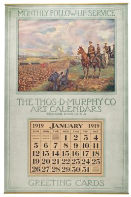 Lot #319 John J. Pershing 1919 'Knights of Liberty-Glory's Sons' Calendar - Image 1