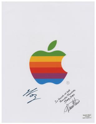 Lot #55 Apple: Wozniak and Wayne Signed Print
