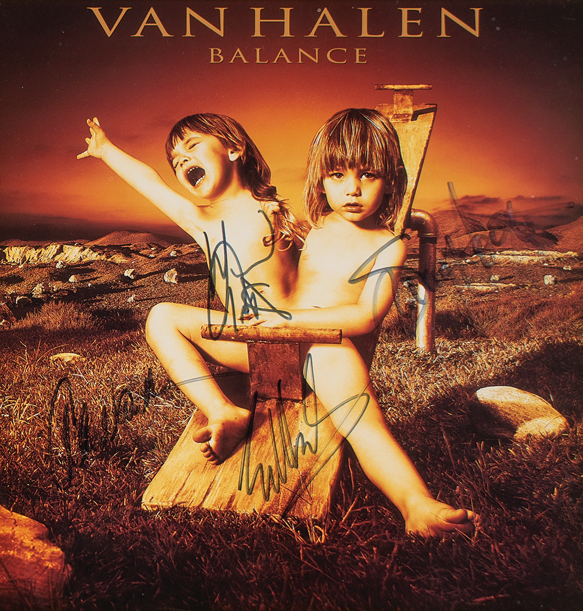 Lot #650 Van Halen Signed Album Flat