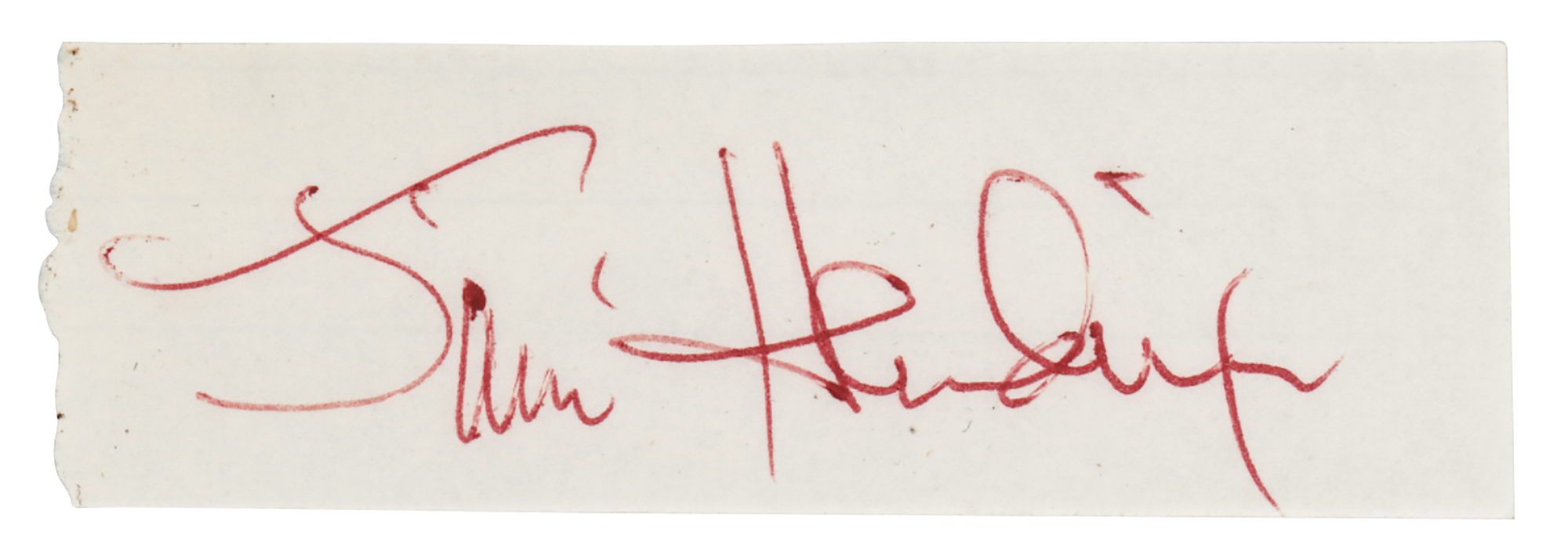 Lot #531 Jimi Hendrix Signature