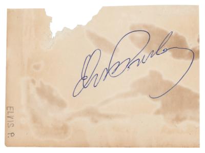 Lot #538 Elvis Presley Signature
