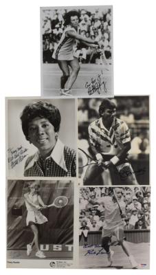 Lot #830 Tennis (5) Signed Photographs - Image 1