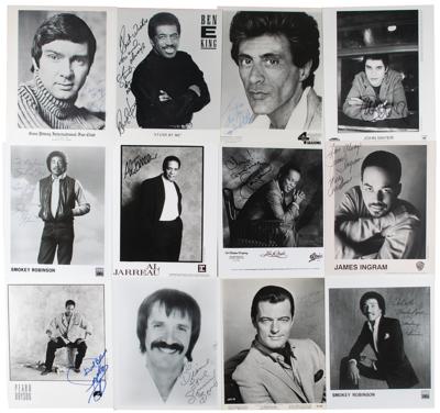 Lot #584 Male Vocalists (12) Signed Photographs