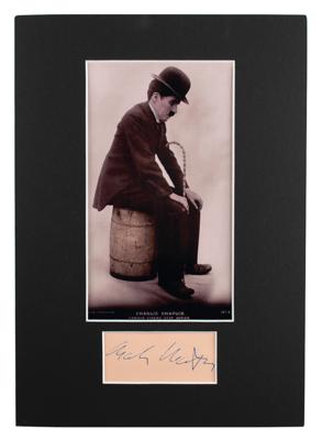 Lot #690 Charlie Chaplin Signature