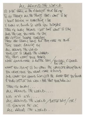 Lot #535 Oasis: Noel Gallagher's Handwritten Lyrics (13) for Be Here Now - Image 11