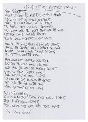 Lot #535 Oasis: Noel Gallagher's Handwritten Lyrics (13) for Be Here Now - Image 12