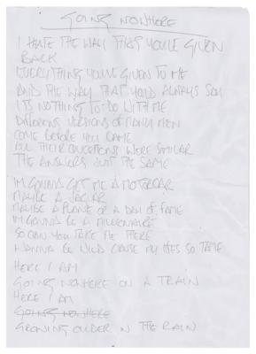 Lot #535 Oasis: Noel Gallagher's Handwritten Lyrics (13) for Be Here Now - Image 14