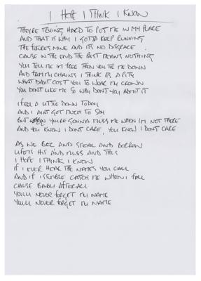 Lot #535 Oasis: Noel Gallagher's Handwritten Lyrics (13) for Be Here Now - Image 6
