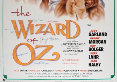 Lot #770 Wizard of Oz: Munchkins (9) Signed Poster - Image 2