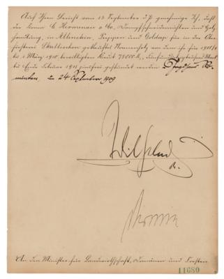Lot #231 Wilhelm II Document Signed - Image 1