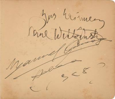 Lot #559 Paul Wittgenstein and Manuel Quiroga Signatures - Image 1