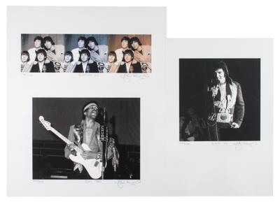 Lot #643 John Rowlands (3) Rock and Roll Signed Prints