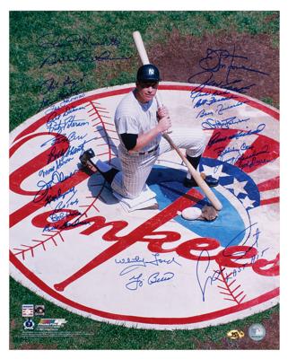 Lot #820 NY Yankees (28) Signed Photograph