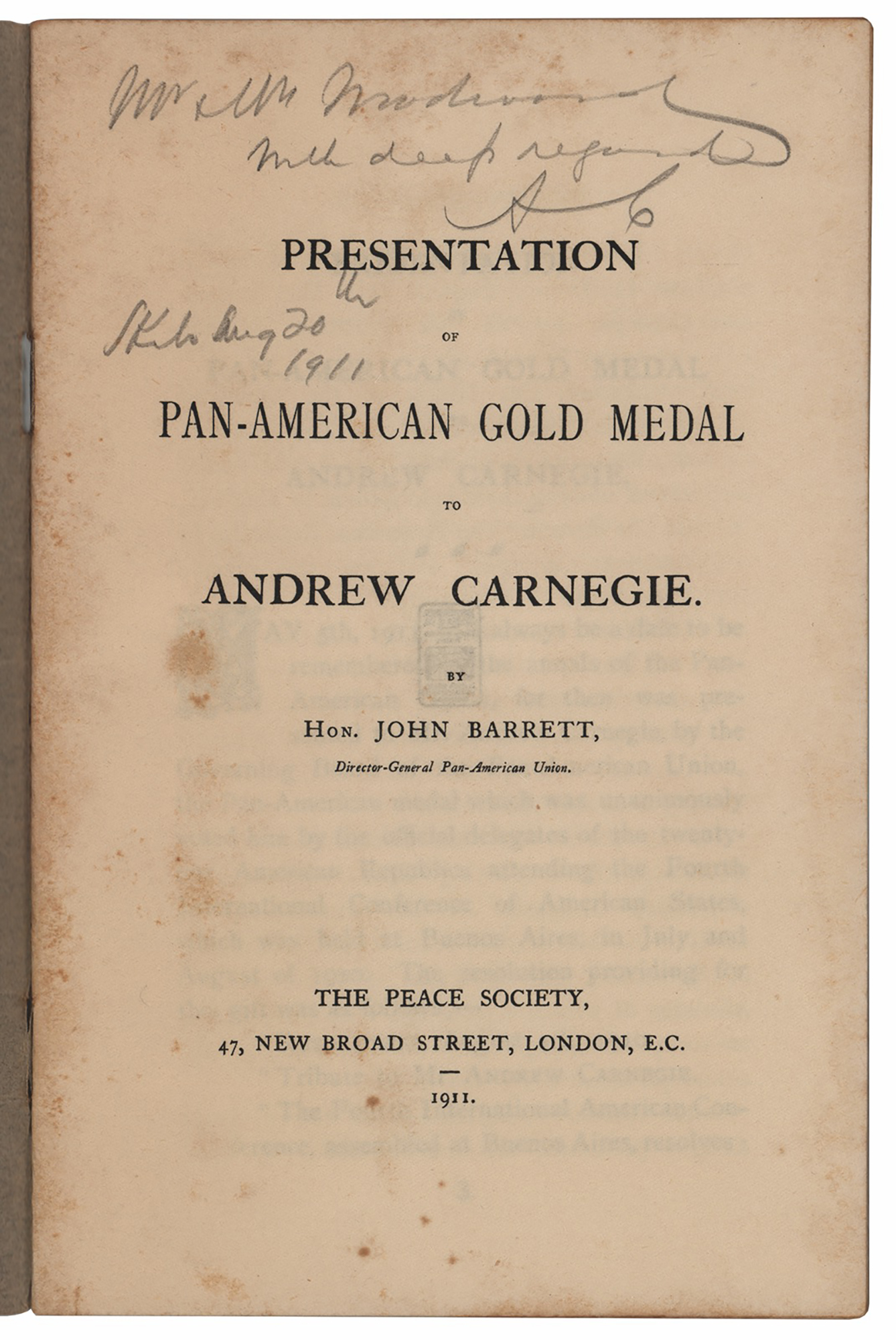 Lot #82 Andrew Carnegie Signed Program - Image 2