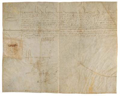 Lot #35 Francis, Duke of Anjou Document Signed